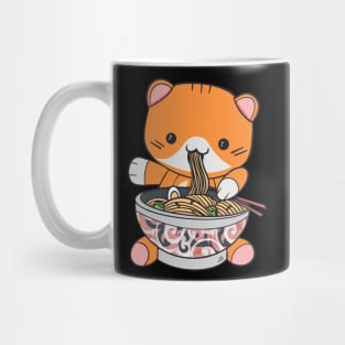 Kawaii Ramen Kitty - Cat Vaporwave Aesthetic World Mug